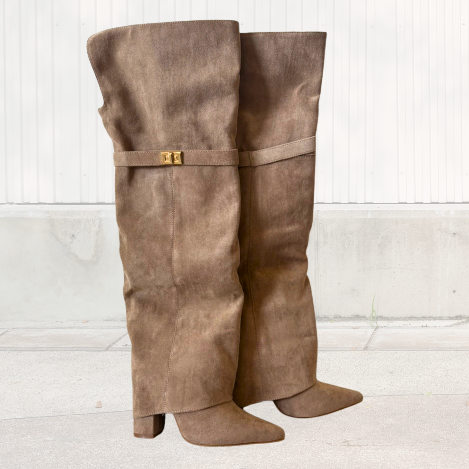 Suede Over The Knee Boots